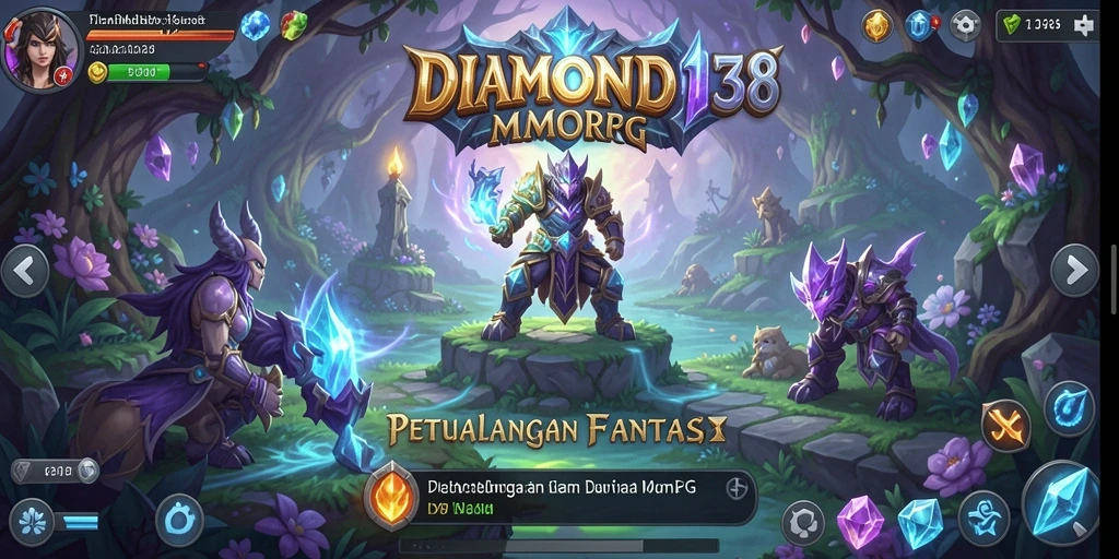 Tangkapan layar gameplay DIAMOND138 yang menampilkan pertarungan seru di dunia MMORPG.