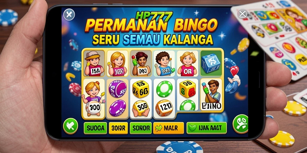 Screenshot HP777 menampilkan gameplay Bingo yang seru dan interaktif.