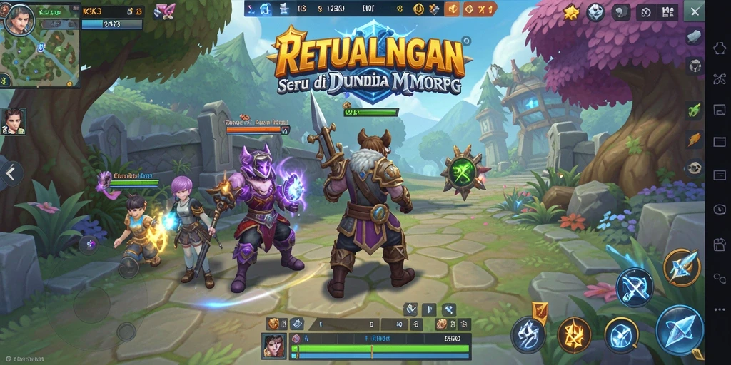 Tampilan gameplay seru di dunia K3K3 dengan grafis menawan.