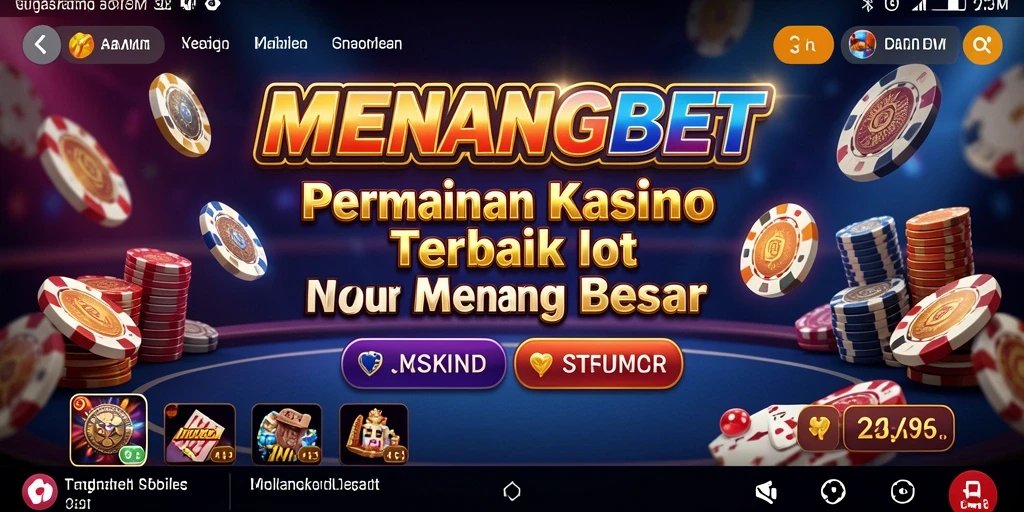 Tampilan menawan dari permainan kasino di MENANGBET.