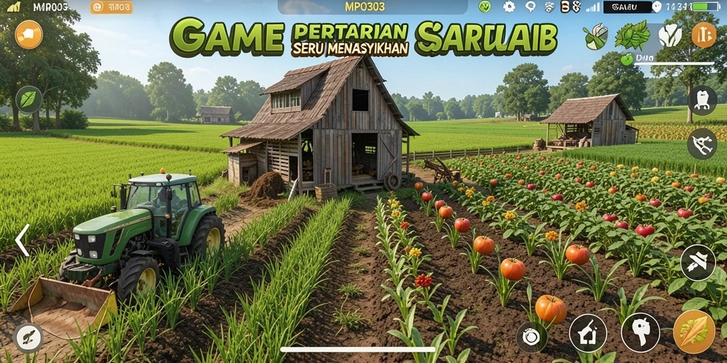 Tangkapan layar MPO303 menampilkan aktivitas bertani yang seru dan mengasyikkan.