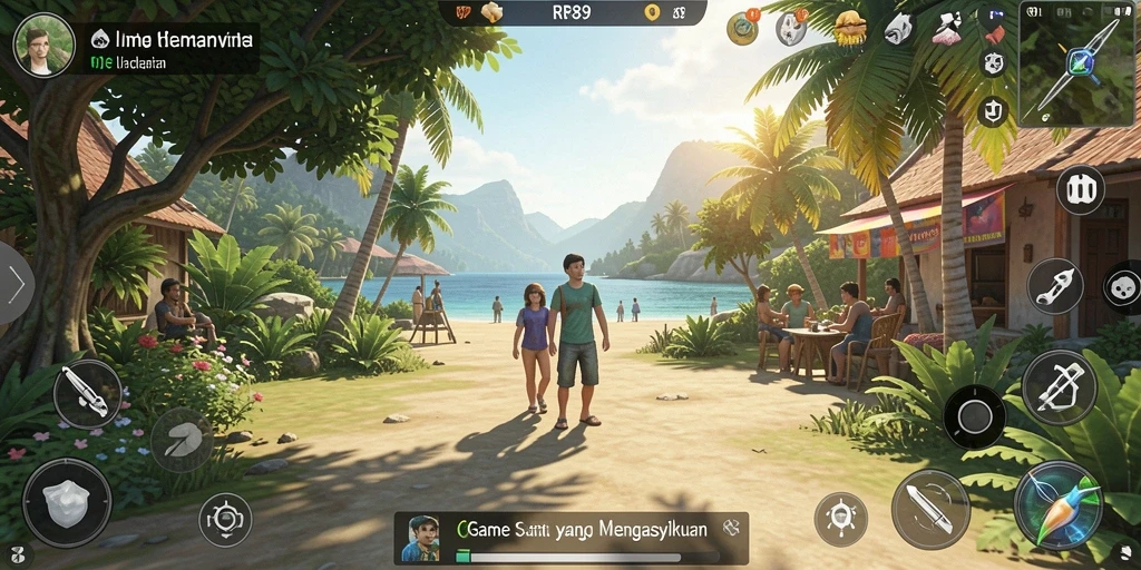 Screenshot menunjukkan pemain menyelesaikan level dalam game Casual RR89.